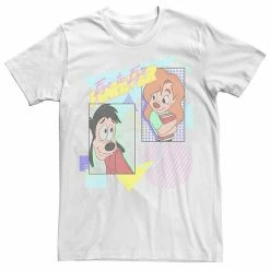 Big & Tall Disney A Goofy Movie Max & Roxanne Eye To Eye Forever '80s Poster Tee