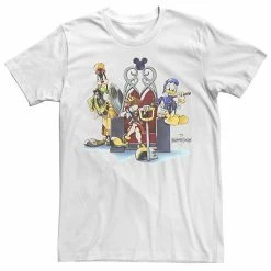 Big & Tall Disney Kingdom Hearts Sora, Donald Duck & Goofy Throne Portrait Tee