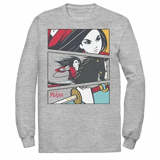 Men's Disney Mulan Comic Action Panels Tee 3 Men's Disney Mulan Comic Action Panels Tee