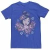 Men's Disney's Mulan Floral Portrait Vintage Tee Royal -Disney Sales Store unnamed file 4955