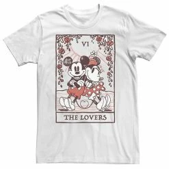 Big & Tall Disney Mickey And Friends Mickey & Minnie Mouse Tarot Card Tee