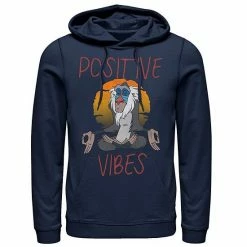 Men's Disney The Lion King Rafiki Positive Vides Pullover Hoodie
