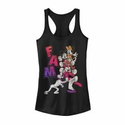 Disney's Mickey Mouse Fam Gradient Portrait Juniors' Racerback Graphic Tank Top