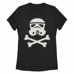 Disney Junior's Star Wars Trooper Skull Patch Missy Crew Tee