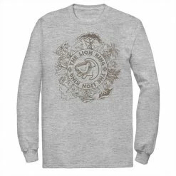 Men's Disney The Lion King Circle Of Life Line Art Logo Tee