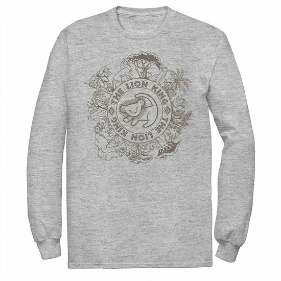 Men's Disney The Lion King Circle Of Life Line Art Logo Tee Men's Disney The Lion King Circle Of Life Line Art Logo Tee -Disney Sales Store unnamed file 5007