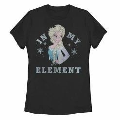 Disney's Frozen Elsa In My Element Snowflakes Juniors' Graphic Tee