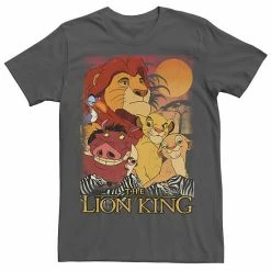 Men's Disney The Lion King Happy Group Shot Poster Tee