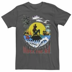 Men's Disney The Little Mermaid Tattoo Style Poster Tee