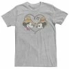 Big & Tall Disney Mickey And Friends Mickey & Minnie Mouse Cowboy Heart Tee -Disney Sales Store unnamed file 5079