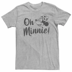 Big & Tall Disney Mickey Mouse And Friends "Oh Minnie" Simple Text Tee
