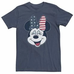 Big & Tall Disney Mickey & Friends Minnie Mouse American Flag Bow Tee
