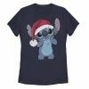 Juniors' Disney's Lilo & Stitch Christmas Stitch Ugly Sweater Style Graphic Tee -Disney Sales Store unnamed file 513