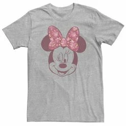 Big & Tall Disney Mickey & Friends Minnie Mouse Floral Bow Portrait Tee