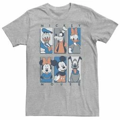 Big & Tall Disney Mickey & Friends Character Panel Blue Tee