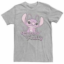 Big & Tall Disney Lilo & Stitch Valentine's Day Angel Cute & Fluffy Tee