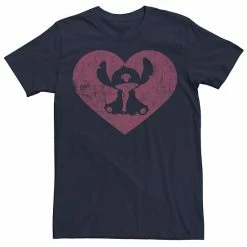 Big & Tall Disney Lilo & Stitch Valentine's Day Heart Stitch Tee