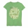 Disney's Winnie The Pooh Girls 7-16 100 Acre Woods Map Graphic Tee Green Apple -Disney Sales Store unnamed file 5234