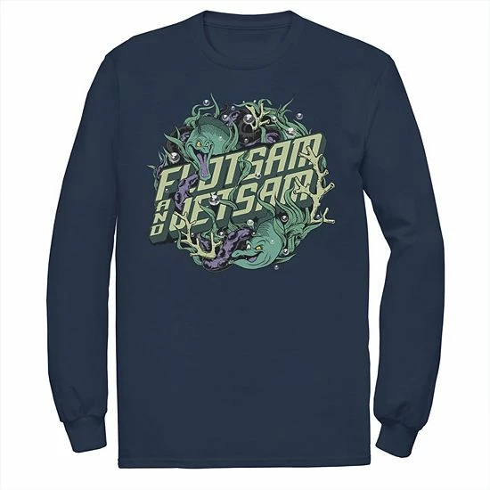 Men's Disney The Little Mermaid Flotsam & Jetsam Seaweed Portrait Long Sleeve Tee 3 Men's Disney The Little Mermaid Flotsam & Jetsam Seaweed Portrait Long Sleeve Tee
