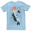 Men's Disney The Little Mermaid Ariel And Flounder Swimming Portrait Tee
