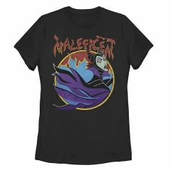 Juniors' Disney's Sleeping Beauty Maleficent Vintage Flame Portrait Tee