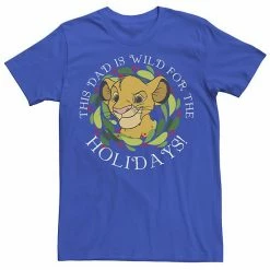 Men's Disney The Lion King Simba Dad Wild For Holidays Tee