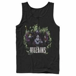Men's Disney Villains Green Flame Group Shot Tank Top