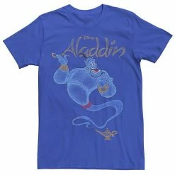 Men's Disney's Aladdin Distressed Genie Floating Tee