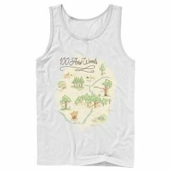 Men's Disney Winnie The Pooh 100 Acre Woods Map Tank