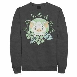 Men's Disney's Moana Pua Cute Green Flower Fleece