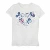 Disney's Mickey Mouse & Friends Girls 7-16 Mickey & Minnie Heart Hands Graphic Tee White -Disney Sales Store unnamed file 5388