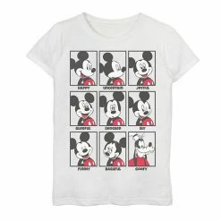 Disney's Mickey Mouse Girls 7-16 Emotions Goofy Smile Graphic Tee Pink -Disney Sales Store unnamed file 5395