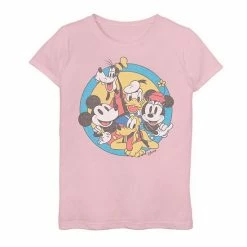 Disney's Mickey Mouse & Friends Girls 7-16 Retro Group Shot Graphic Tee White -Disney Sales Store unnamed file 5410