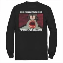 Men's Disney The Little Mermaid Ursula Front-Facing Camera Meme Long Sleeve Tee