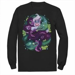 Men's Disney's The Little Mermaid Ursula Sea Witch Painting Long Sleeve Tee