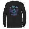 Men's Disney Villains Hades Rock N Roll Style Portrait Long Sleeve Tee -Disney Sales Store unnamed file 5431