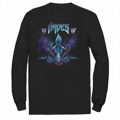 Men's Disney Villains Hades Rock N Roll Style Portrait Long Sleeve Tee