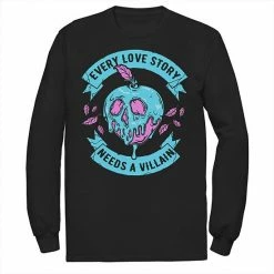 Men's Disney Villains Every Love Story Needs A Villain Valentine's Long Sleeve Tee