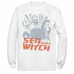 Men's Disney The Little Mermaid Ursula Sea Witch Portrait Long Sleeve Tee