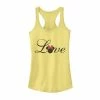 Disney's Mickey And Friends Minnie Love Text Juniors' Racerback Graphic Tank Top