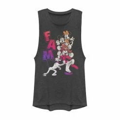 Disney's Mickey Mouse Fam Gradient Portrait Juniors' Muscle Graphic Tank Top