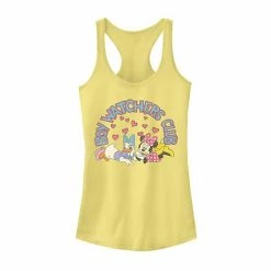 Disney's Mickey And Friends Valentine's Day Boy Watcher's Club Juniors' Racerback Graphic Tank Top
