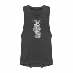 Juniors' Disney Mickey And Friends Mickey Mouse Cool Portrait Muscle Graphic Tank Top