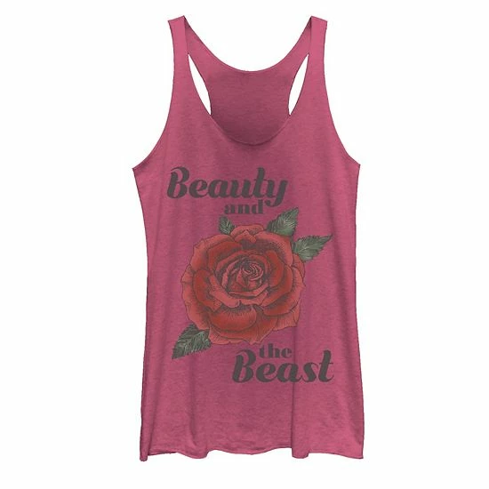 Juniors Disney Beauty & The Beast Red Rose Tank Juniors Disney Beauty & The Beast Red Rose Tank -Disney Sales Store unnamed file 5477