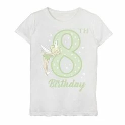 Disney's Peter Pan Girls 7-16 8th Birthday Tinkerbell Portrait Graphic Tee White 7 Disney's Peter Pan Girls 7-16 8th Birthday Tinkerbell Portrait Graphic Tee White -Disney Sales Store unnamed file 5487