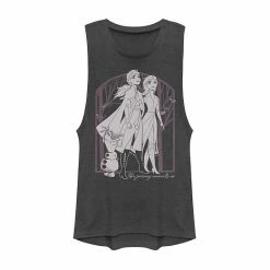 Juniors' Disney Frozen 2 Elsa Anna & Olaf "The Journey Connects Us" Muscle Tee