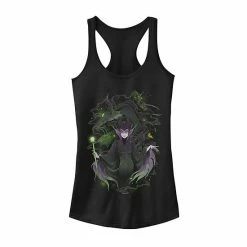 Juniors' Disney's Sleeping Beauty Maleficent Manga Art Tank Top