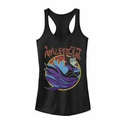 Juniors' Disney's Sleeping Beauty Maleficent Vintage Flame Portrait Tank Top