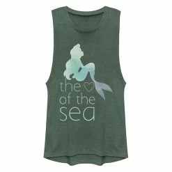 Juniors' Disney's The Little Mermaid "Heart Of The Sea" Muscle Tank Top
