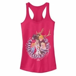 Junior's Disney's Frozen Wreath Group Shot Racerback Tank
